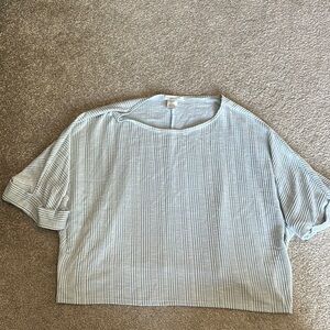 Striped Top in Light Blue